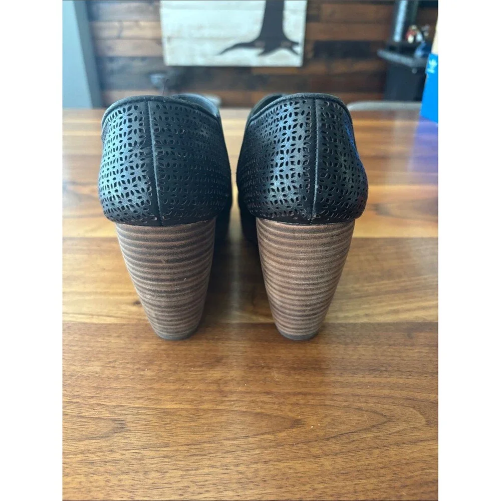 Dr Scholl’s Black Charcoal Harlow Wedge Booties Size 10